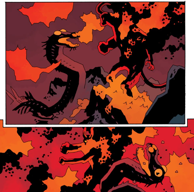 Illustration for article titled Mike Mignola puts his signature creation to rest in Hellboy In Hell #10